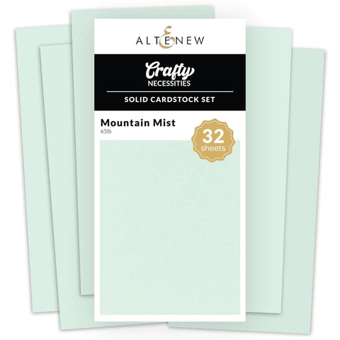 Ensemble de papier cartonné solide - Mountain Mist (32 feuilles/ensemble)
