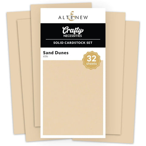 Ensemble de papier cartonné solide - Dunes de sable (32 feuilles/ensemble)