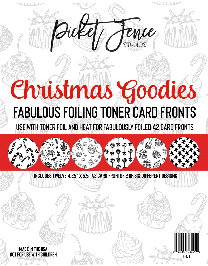 Fabulous Foiling Toner Card Fronts (12 pk)-Christmas Goodies