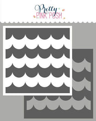 Stacked Scallops Stencil (2 Lyr)