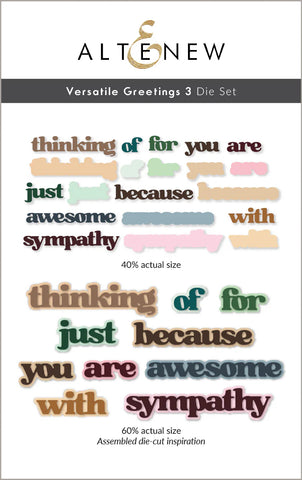 Versatile Greetings 3 Die Set (Comfort Edition)