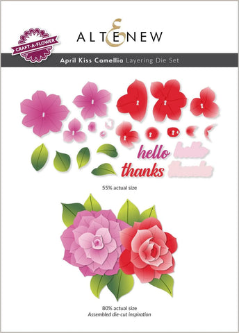 Craft-A-Flower: April Kiss Camellia Layering Die Set