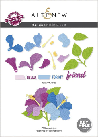 Craft-A-Flower : Ensemble de matrices de superposition d'hibiscus