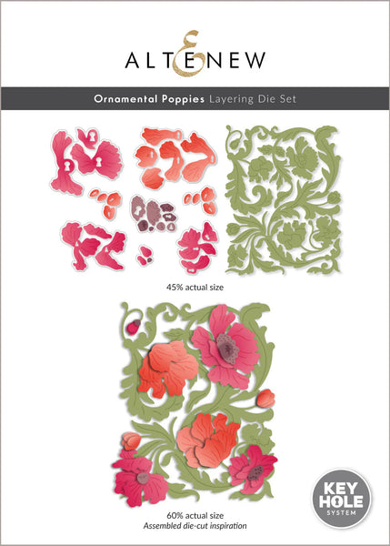 Ornamental Poppies Layering Die Set – Bumbleberry Papercrafts Ltd