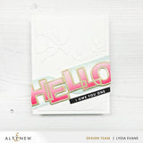 Outlined Hello Die Set