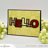 Outlined Hello Die Set