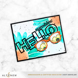 Outlined Hello Die Set