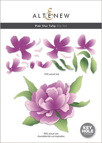 Pink Star Tulip Layering Die Set