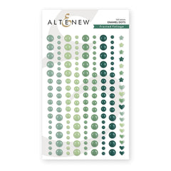 Frosted Foliage Enamel Dots