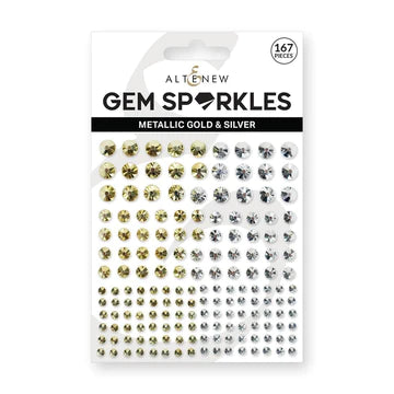 Metallic Gold & Silver Gem Sparkles