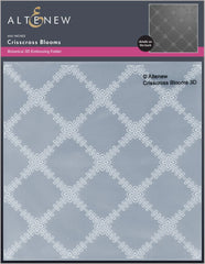 Crisscross Blooms 3D Embossing Folder