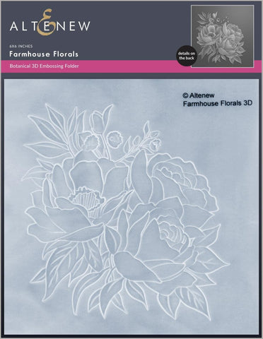 Dossier de gaufrage 3D Farmhouse Florals