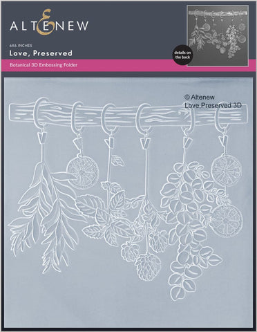 Love, Preserved 3D Embossing Folder