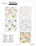 Ensemble de pochoirs de superposition de jardin de champignons (4 en 1)