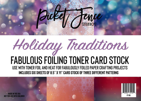 Fabulous Foiling Toner Card Stock (6 pk)-Holiday Traditions