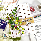 Gilded Holiday Greetings Hot Foil Plate