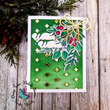 Gilded Holiday Greetings Hot Foil Plate