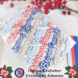 Gilded Holiday Greetings Stamp Set