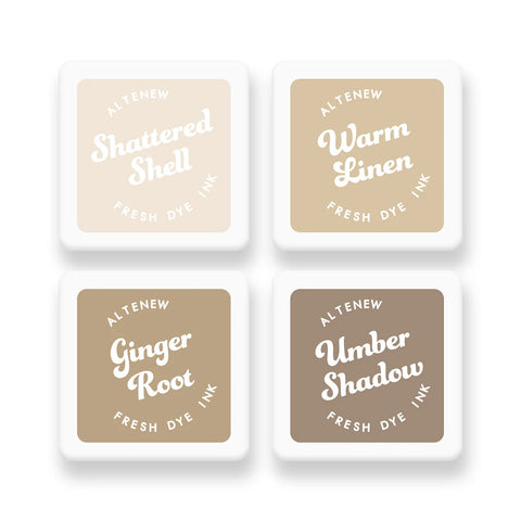 Earth Tones Fresh Dye Ink Mini Cube Set