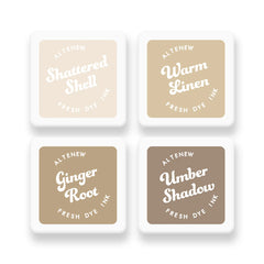 Earth Tones Fresh Dye Ink Mini Cube Set