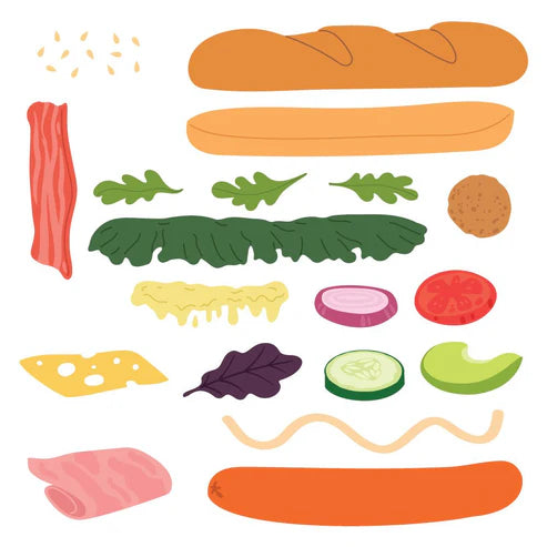 Lovely Layers: Sub Sandwich Honey Cuts