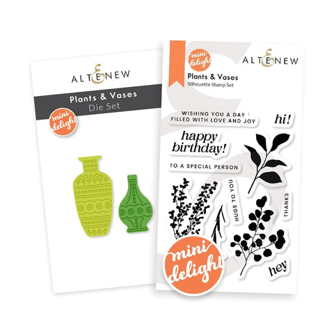 Mini Delight: Plants & Vases Stamp & Die Set