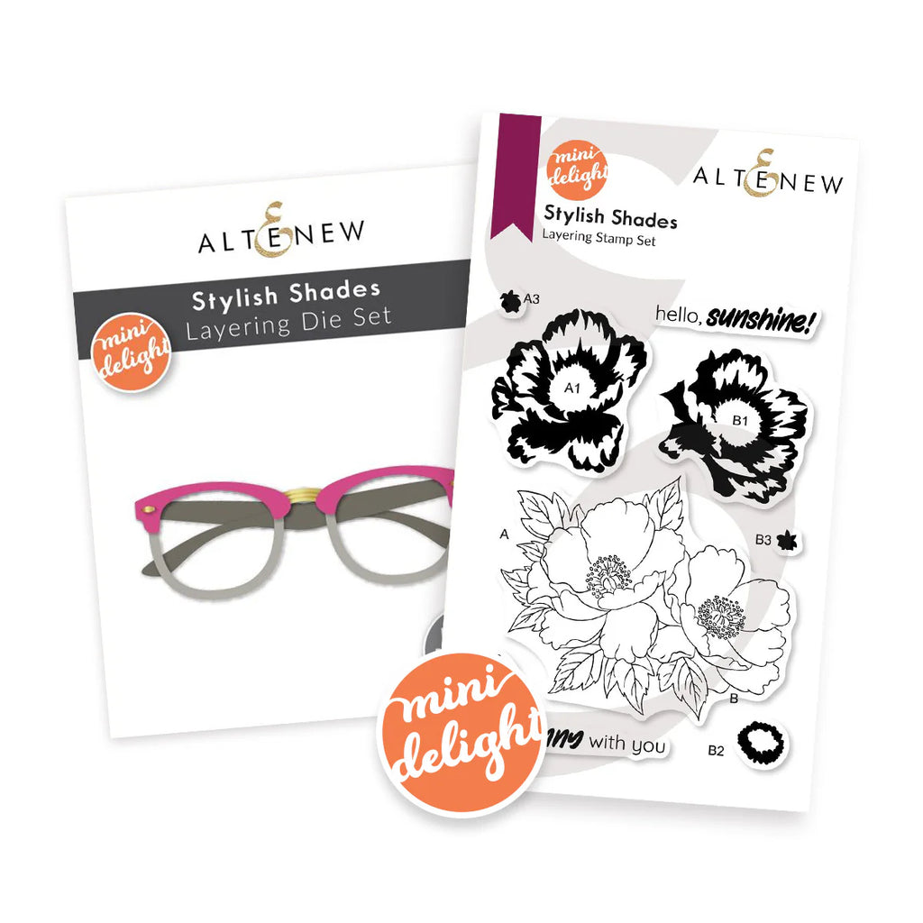 Mini Delight: Stylish Shades Stamp & Die Set