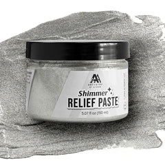 Shimmer Relief Paste  Antique Silver