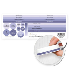 Ink Pads & Blending Brushes Label Set - Moonlit Twilight