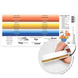 Round Ink Pads Label Set - Tropical Tango, Citrus Punch, Marine Life