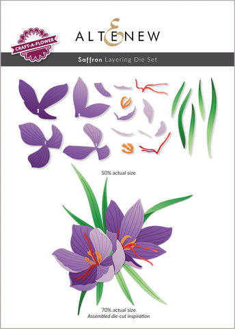 Craft-A-Flower : Ensemble de matrices de superposition de safran