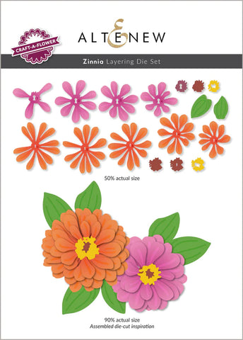 Craft-A-Flower: Zinnia Layering Die Set