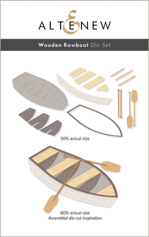 Wooden Rowboat Die Set