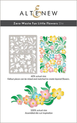Zero-Waste Fun Little Flowers Die
