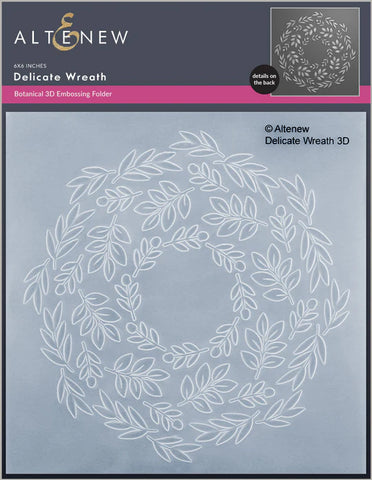 Delicate Wreath 3D Embossing Folder