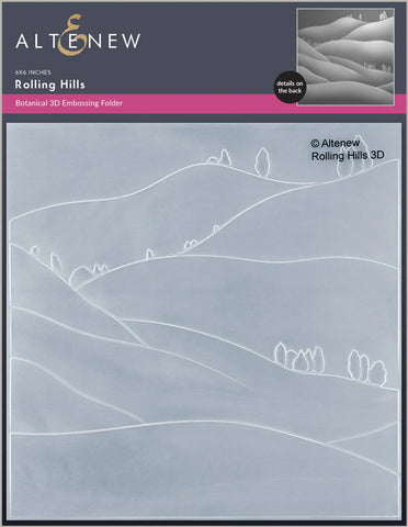 Rolling Hills 3D Embossing Folder