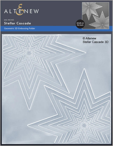 Stellar Cascade 3D Embossing Folder