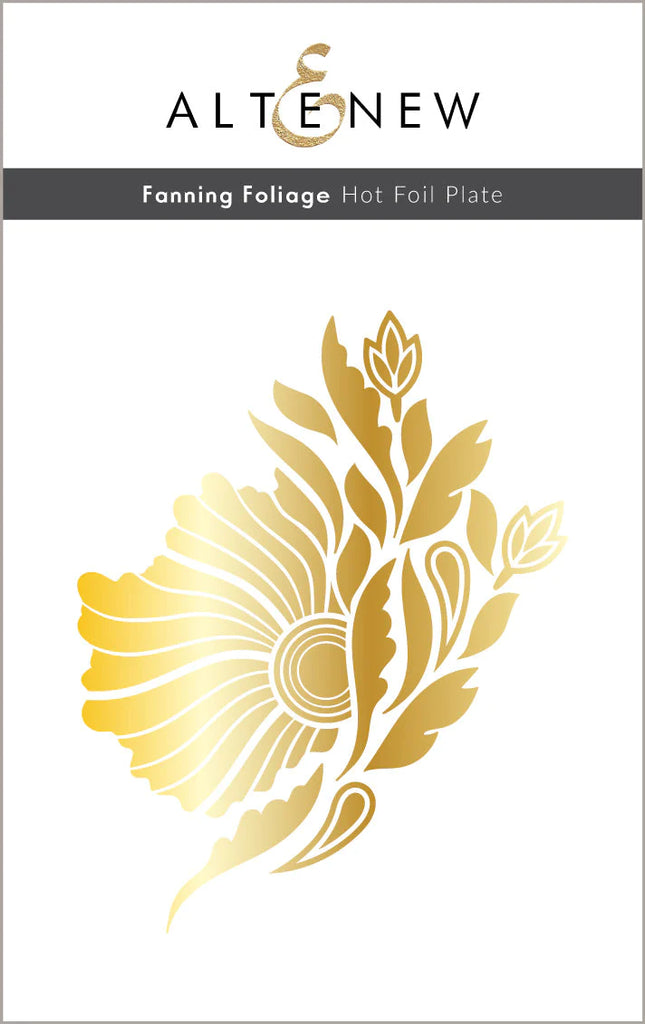 Fanning Foliage Hot Foil Plate