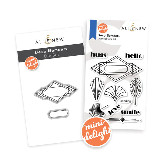 Mini Delight: Deco Elements Stamp & Die Set