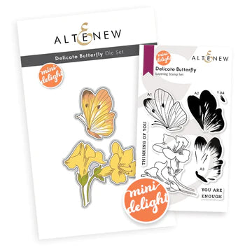 Mini Delight: Delicate Butterfly Stamp & Die Set