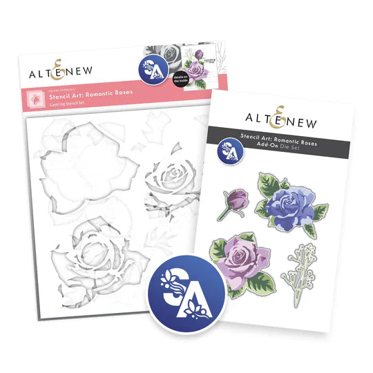 Stencil Art: Romantic Roses & Add-on Die Bundle – Bumbleberry ...