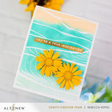 Brilliant Waves Background Stencil