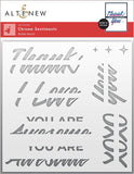 Chrome Sentiments Stencil