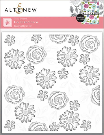 Floral Radiance Layering Stencil Set (4 in 1)