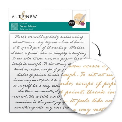 Paper Echoes Stencil