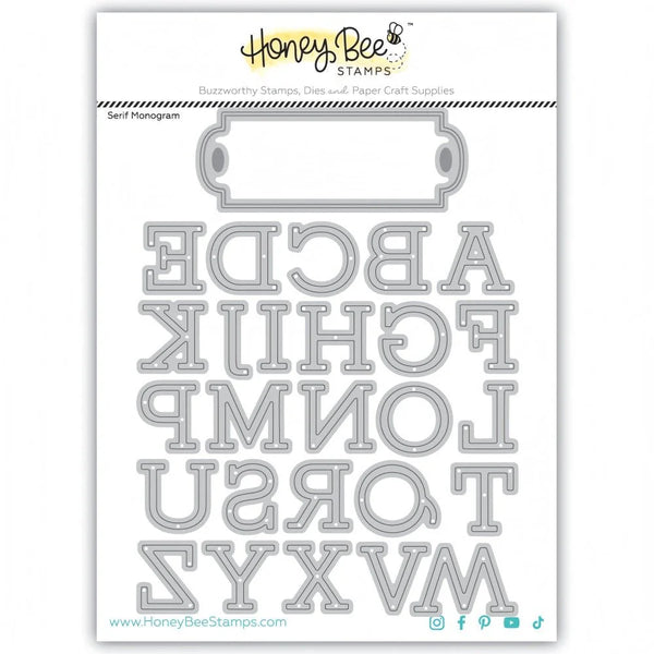 Serif Monogram Honey Cuts – Bumbleberry Papercrafts Ltd