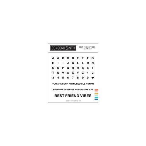 Best Friend Vibes Stamp Set (4 x 4)