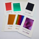 Deco Foil Toner Swatch Cards - Singles