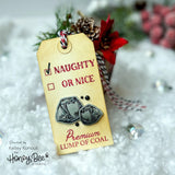 Naughty List Vintage Gift Card Box Add-On 3x4 Ensemble de timbres