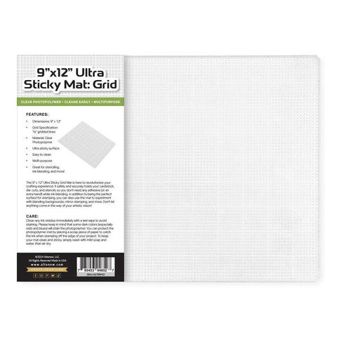 Stampwheel - 9"x12" Ultra Sticky Mat: Grid